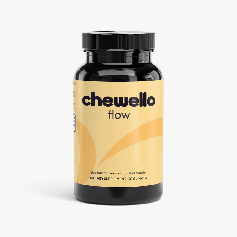 Chewello Flow — Adaptogen Vitality gummies jar