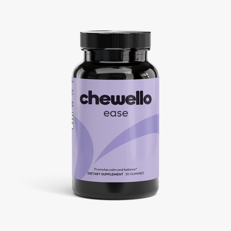 Chewello Ease — Reishi Relax gummies jar